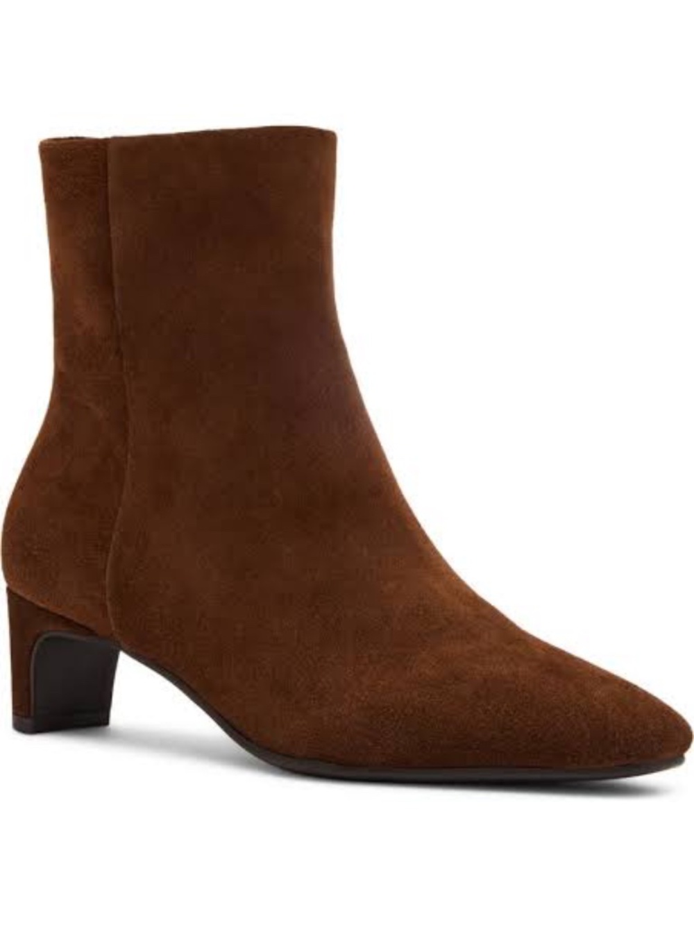 Blondo Shanti Waterproof Leather Kitten Heel Boot In Brown Size 7